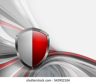 abstract vector background with shield  and copy space. Eps10