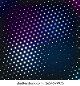 Abstract vector background with shining neon blue lights.