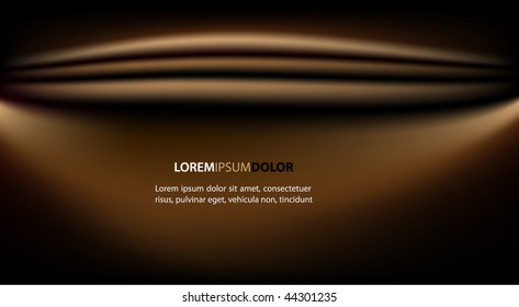 Abstract Vector Background - Shiny Satin Waves
