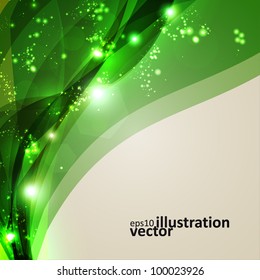 Abstract vector background, shiny space, futuristic wave illustration eps10