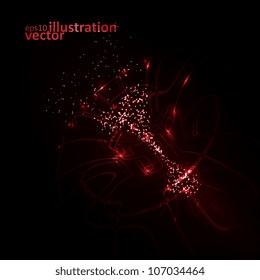 Abstract vector background, shiny space, technology illustration eps10