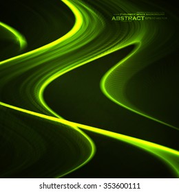 Abstract vector background, shiny space, futuristic wave illustration eps10