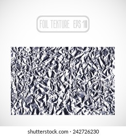 abstract vector background with silver foil texture