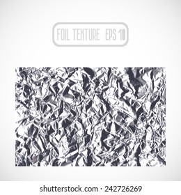 abstract vector background with silver foil texture