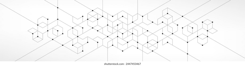 Abstract vector background with simple geometric figures and dots. Graphic design element and polygonal shape pattern