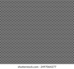 Abstract vector background. Simple hexagon grid with inner solid cells. Small hexagon geometric shapes. Seamless tileable vector illustration.