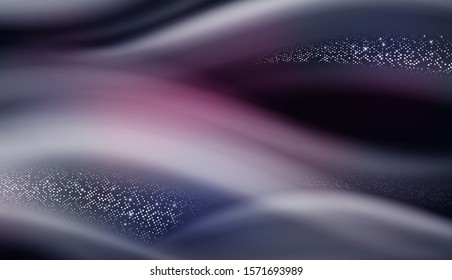 Abstract Vector Background with Smoke Waves. Purple Mystic Illustration. Flowing Fluid Texture