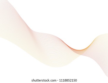 Abstract vector background with smooth color wave.