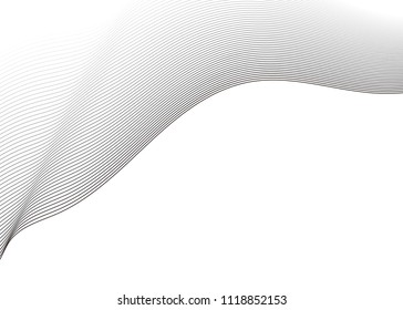 Abstract vector background with smooth color wave.