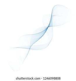  Abstract vector background with smooth color wave. Smoke wavy lines