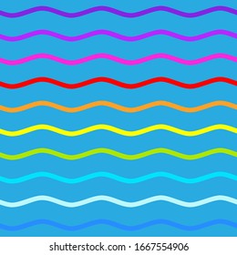 Abstract vector background with smooth color wave.