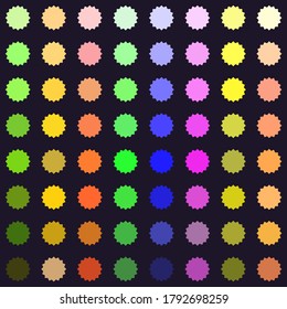 Abstract vector background with smooth color circles.