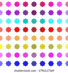 Resumen de fondo vectorial con estrellas de color liso.