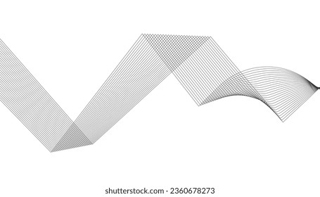 Abstract vector background with smooth color waves. Smoke wavy lines. Gray waves vector illustration. Design elements. Waves background.