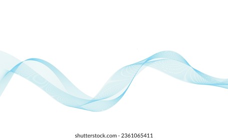 Abstract vector background with smooth color waves. Smoke wavy lines. Gray waves vector illustration. Design elements. Waves background.