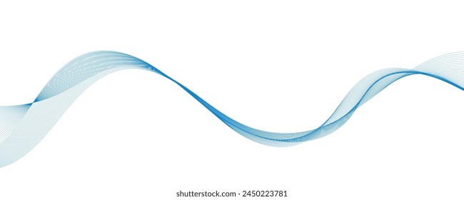 Fondo de Vector Abstractas con onda de color suave. Líneas onduladas de Smoke. Vector de fondo de ondas azules