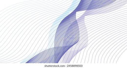 Abstract vector background with smooth color wave. Smoke wavy lines. vektor illustrstion