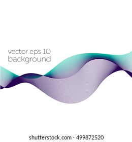 Abstract vector background smooth colorful blue and violet blend lines isolated on white background, vector eps 10
