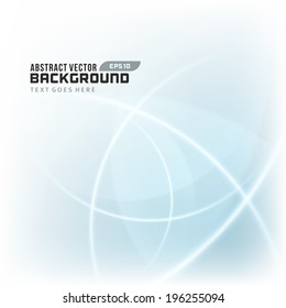 Abstract vector background with smooth light lines design