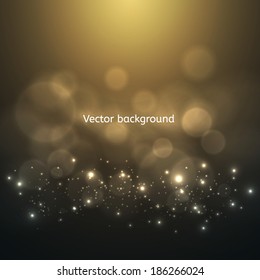 Abstract vector background. Soft bokeh and lights.