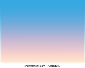 Abstract vector background. Soft gentle gradient transition from light blue to pink.