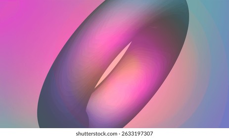 Abstract vector background with soft gradient colors and smooth 3D shapes. Modern and vibrant design perfect for web, app, banner, or presentation decoration.
