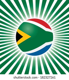 Abstract vector background with South African Republic flag.