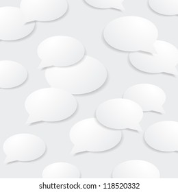 Abstract vector background with speech bubbles