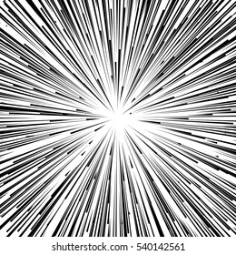 Abstract vector background. Speed line from sides to center. 