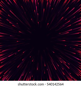 Abstract vector background. Speed line from sides to center. 