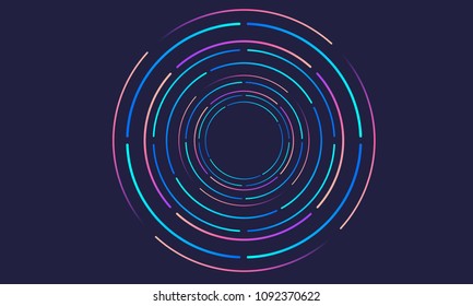 Abstract vector background, spiral line