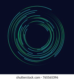 Abstract vector background, spiral line