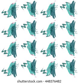 Abstract vector background with spots watercolor splashes in delicate pastel colors. Beautiful abstract texture fashion style 80 x memphis