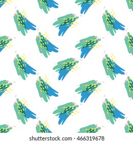 Abstract vector background with spots watercolor splashes in delicate pastel colors. Beautiful texture fashion style 80 x memphis
