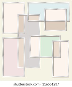 Abstract vector background with squares in different colors