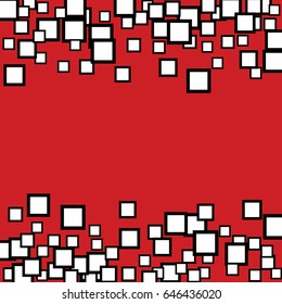 Abstract Vector Background with Squares. Geometric Texture