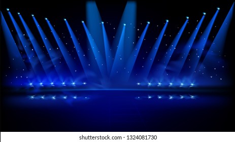 abstract vector background stage