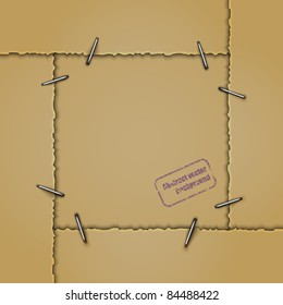Abstract vector background with stamp. Eps10