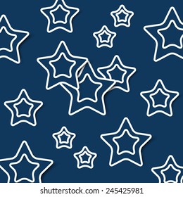 Abstract Vector Background with Stars