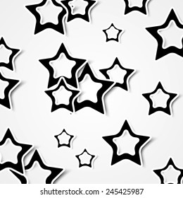 Abstract Vector Background with Stars