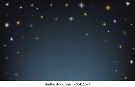 abstract, vector background with stars