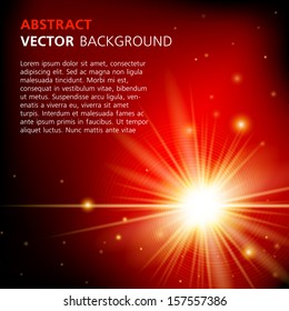 Abstract vector background with stars for business presentation