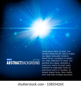 Abstract vector background with stars for business presentation