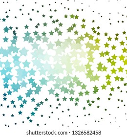Abstract vector background with stars. Colorful illustration in abstract style with gradient stars. Backdrop for your design, pattern.