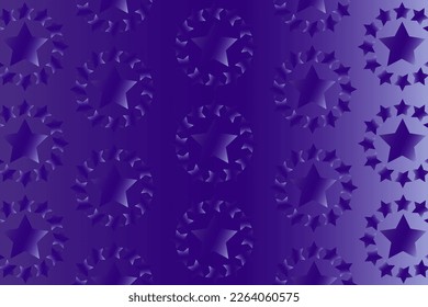 Abstract vector background with stars in shiny gradient colors