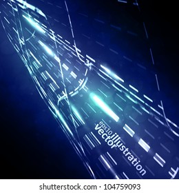 Abstract vector background, straight motion lines, futuristic illustration eps10