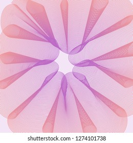 Abstract vector background. Striking blend of lines.