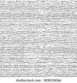 The abstract vector background in a strip, shapesing, lines, dots. Fly in different directions. Optical visual illusions - Op art. Black and white background.