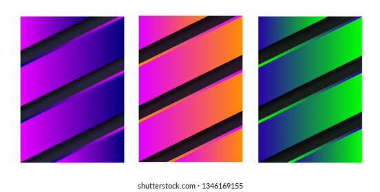 Abstract vector background with stripes. Vector illustration. Vibrant colors