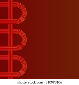 abstract vector background with stripes pattern - red